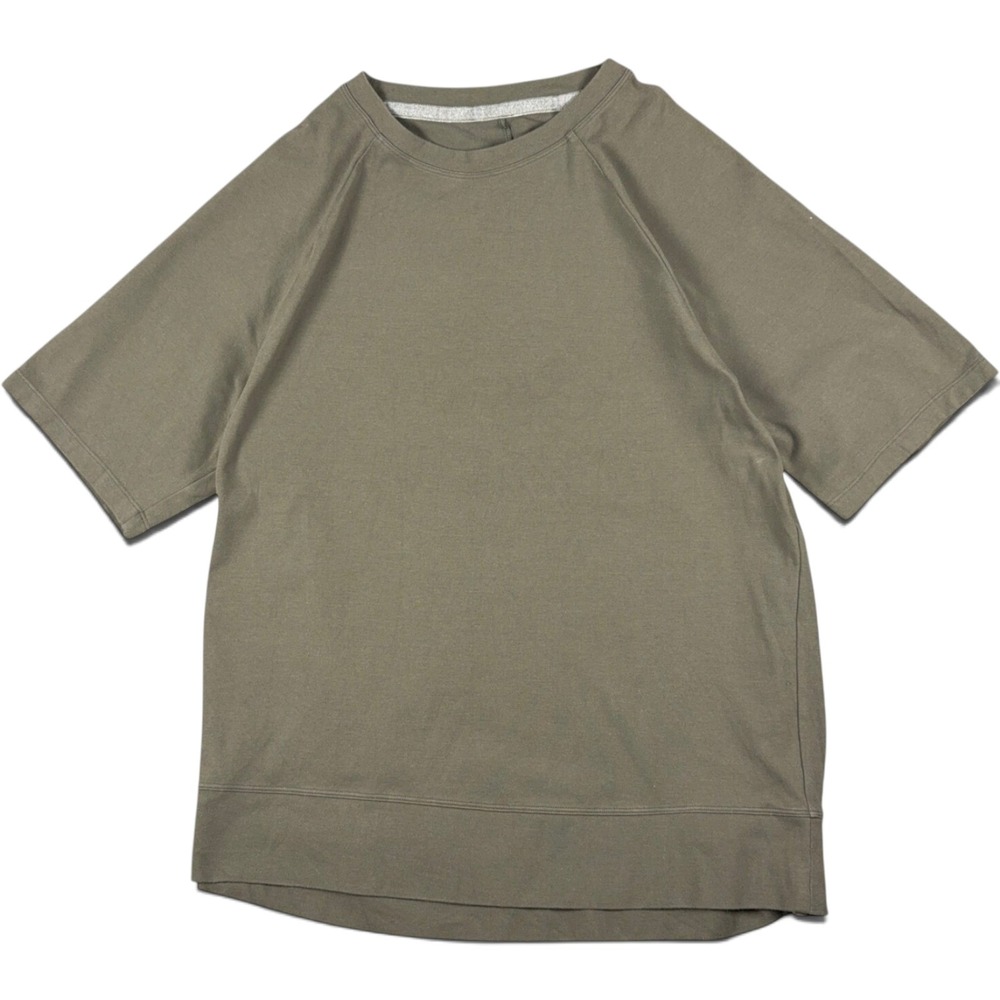 Lululemon Heavyweight Crepe Shirt Mens L Carob Brown Short Sleeve Raglan Crew